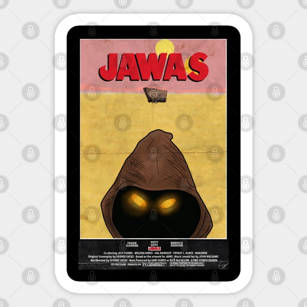 Jawas Sticker by PandaNDesigns